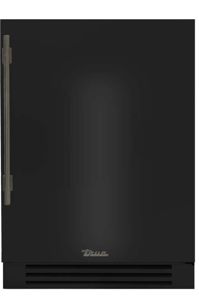 Undercounter Refrigerator, Right Hinged, Gloss Black, Pewter Hardware TUR24ROPCDSK044H05