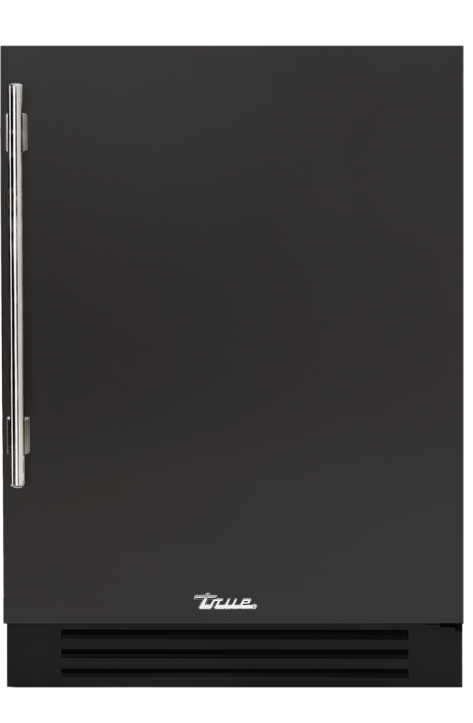 Undercounter Refrigerator, Right Hinged, Ultra Matte Black, Chrome Hardware TUR24ROPCDSK085H02