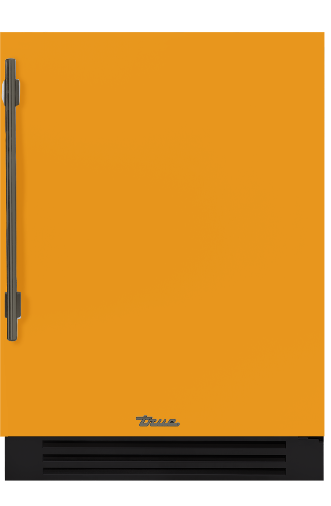 Undercounter Refrigerator, Right Hinged, Saffron, Pewter Hardware TUR24ROPCDSK103H05