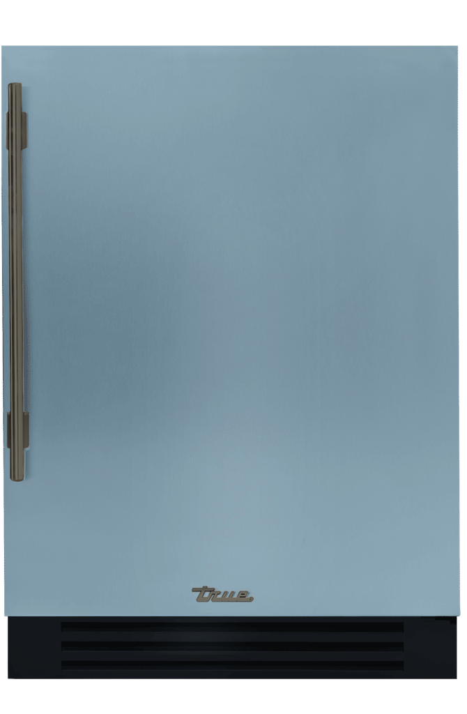Undercounter Refrigerator, Right Hinged, Bluestone, Pewter Hardware TUR24ROPCDSK152H05