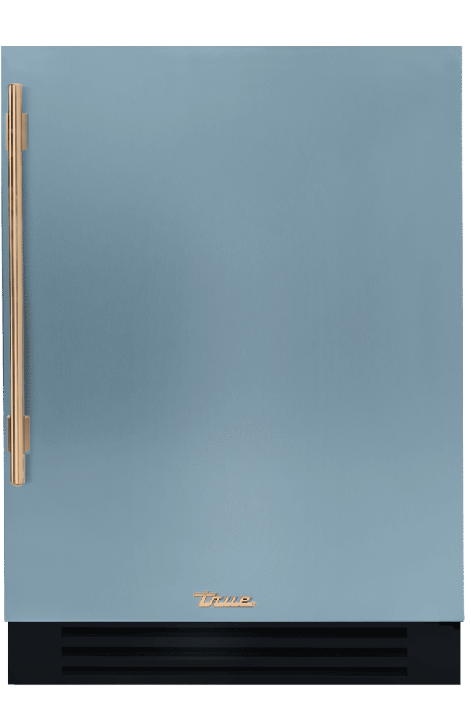 Undercounter Refrigerator, Right Hinged, Bluestone, Gold Hardware TUR24ROPCDSK152H08