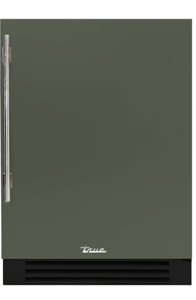 Undercounter Refrigerator, Right Hinged, Olive, Chrome Hardware TUR24ROPCDSK238H02