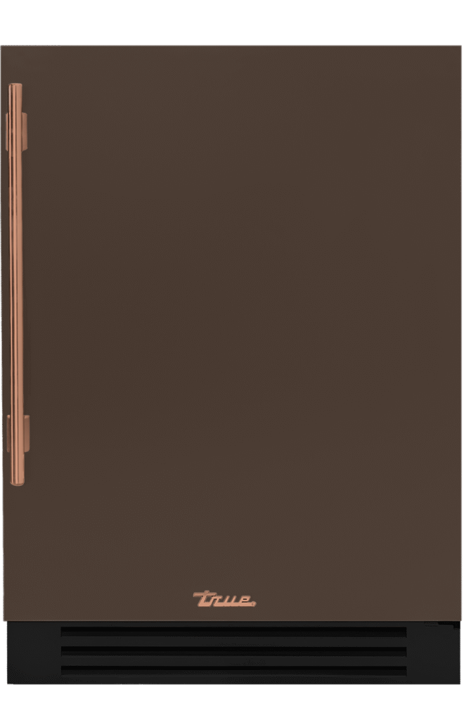 Undercounter Refrigerator, Right Hinged, Espresso, Copper Hardware TUR24ROPCDSK305H03