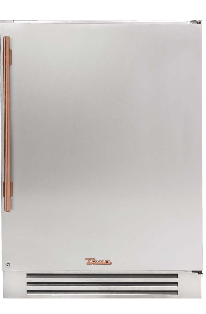 Undercounter Refrigerator, Right Hinged, Copper Hardware TUR24RSSCH03