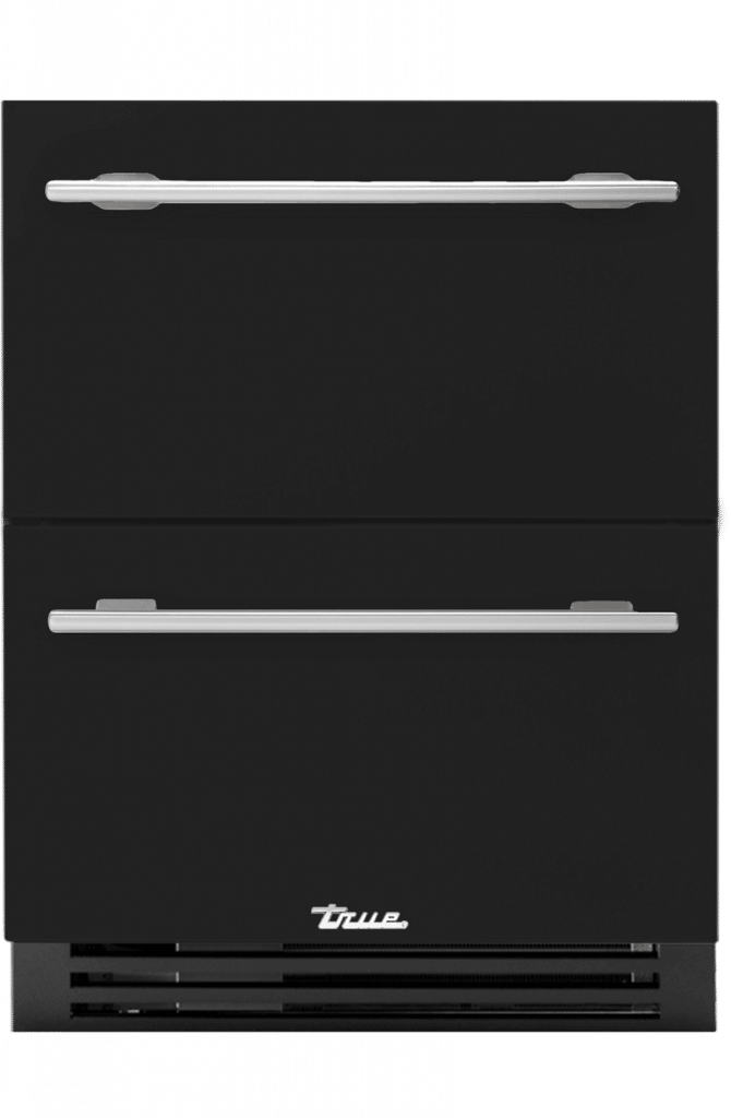 ADA Height Undercounter Refrigerator Drawer, Gloss Black TURADA24DA044H04