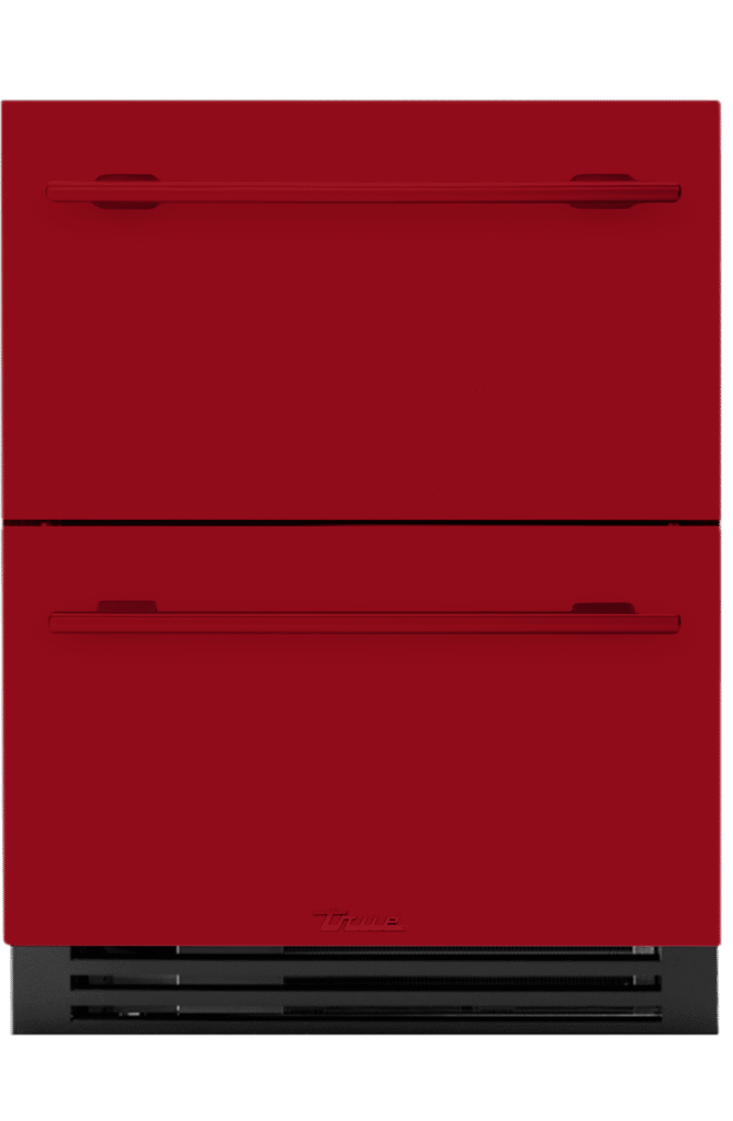ADA Height Undercounter Refrigerator Drawer, Crimson, Chrome Hardware TURADA24DA193H02