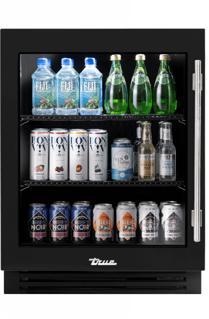 ADA Height Undercounter Refrigerator, Left Hinged, Matte Black TURADA24LGA027H04