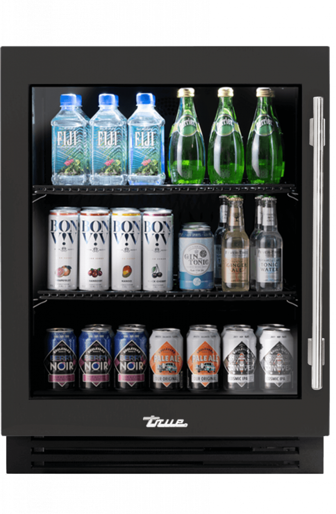 ADA Height Undercounter Refrigerator, Left Hinged, Ultra Matte Black TURADA24LGA085H04