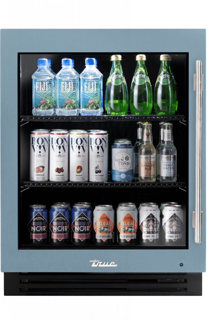 ADA Height Undercounter Refrigerator, Left Hinged, Bluestone TURADA24LGA152H04