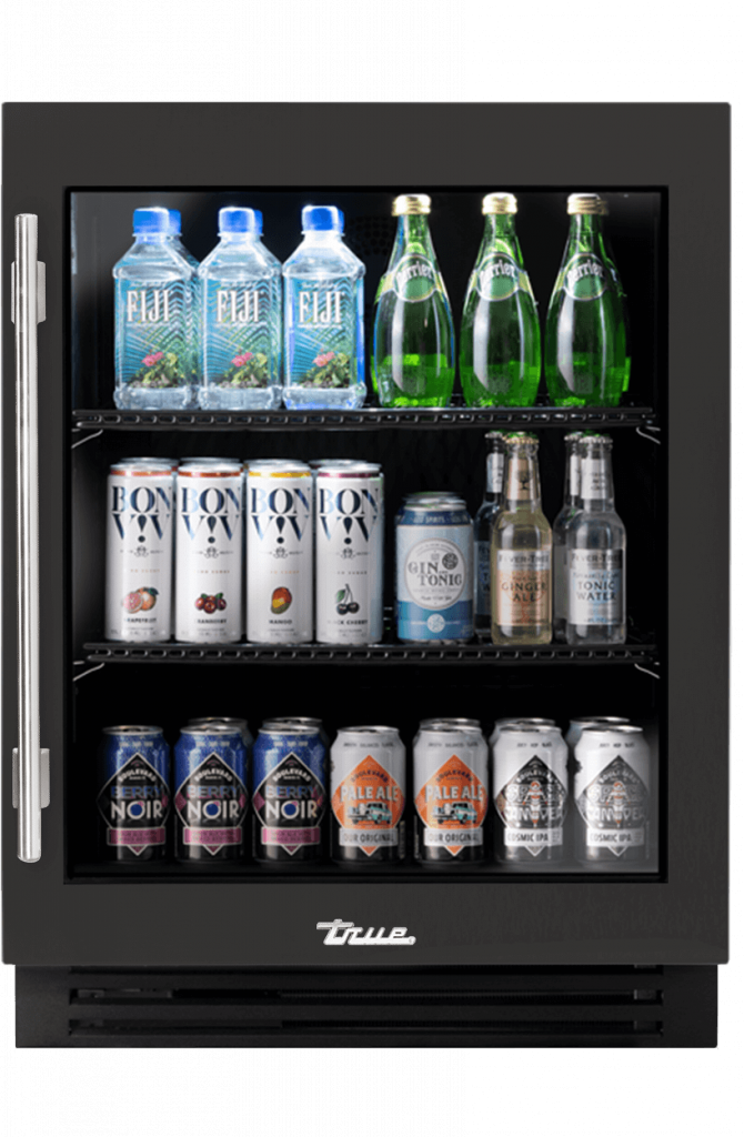 ADA Height Undercounter Refrigerator, Right Hinged, Ultra Matte Black TURADA24RGA085H04