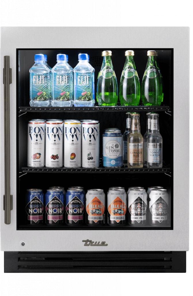 ADA Height Undercounter Refrigerator, Right Hinged, Color Match, Pewter Hardware TURADA24RGAXXXH05