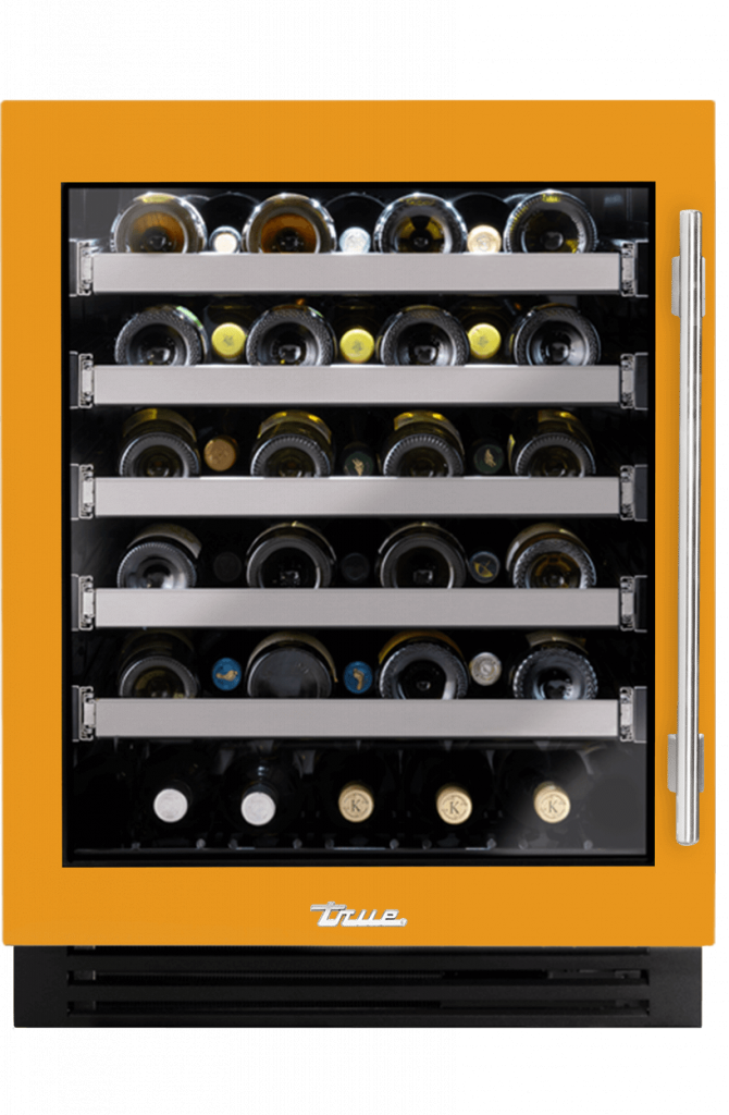 ADA Height Undercounter Wine Cabinet, Left Hinged, Saffron TUWADA24LGA103H04