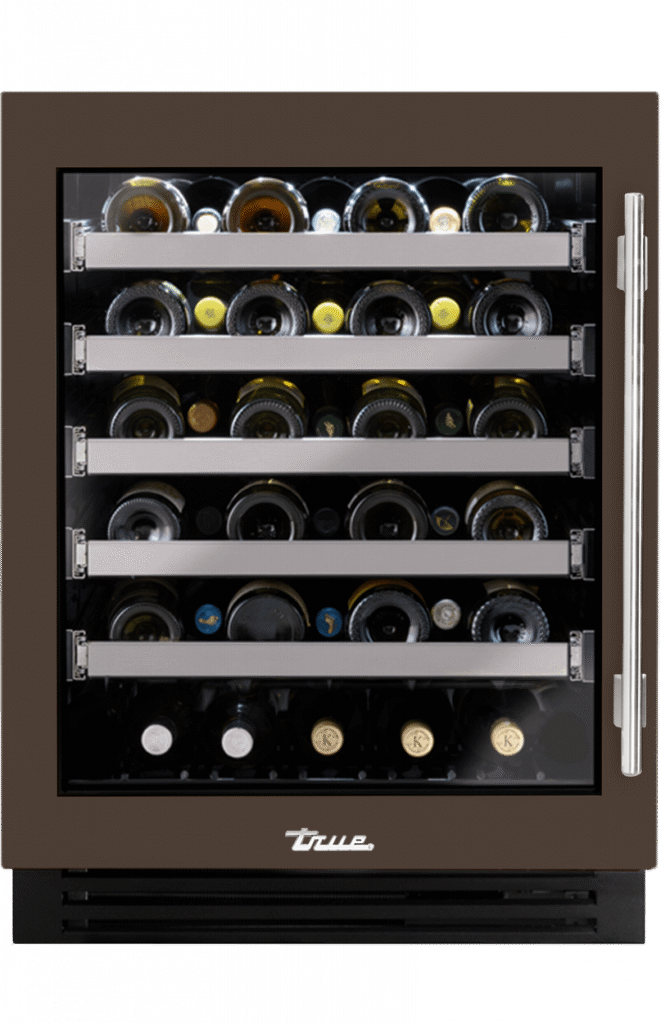 ADA Height Undercounter Wine Cabinet, Left Hinged, Espresso TUWADA24LGA305H04