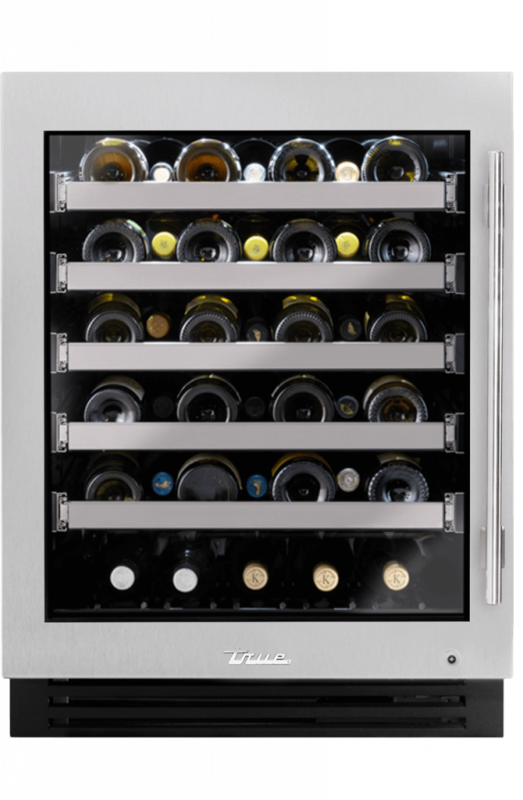 ADA Height Undercounter Wine Cabinet, Left Hinged TUWADA24LGAS