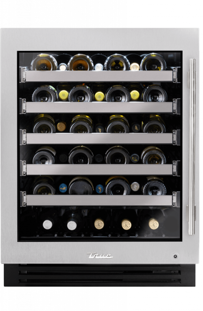 ADA Height Undercounter Wine Cabinet, Left Hinged, Color Match TUWADA24LGAXXXH04