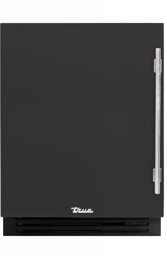 ADA Height Undercounter Wine Cabinet, Left Hinged, Ultra Matte Black TUWADA24LSA085H04