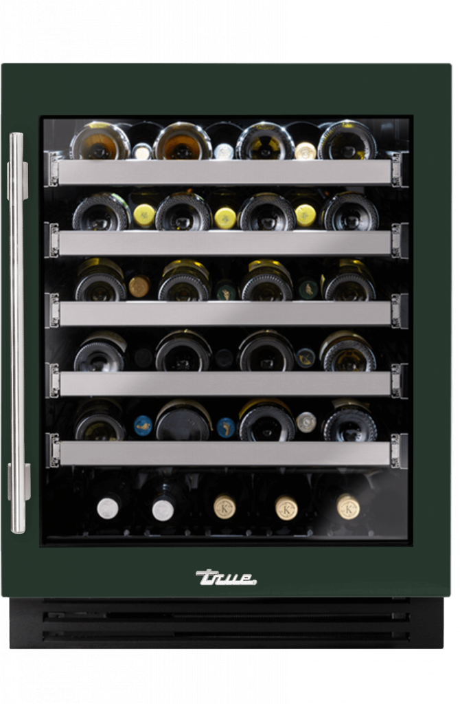 ADA Height Undercounter Wine Cabinet, Right Hinged, Emerald TUWADA24RGA086H04