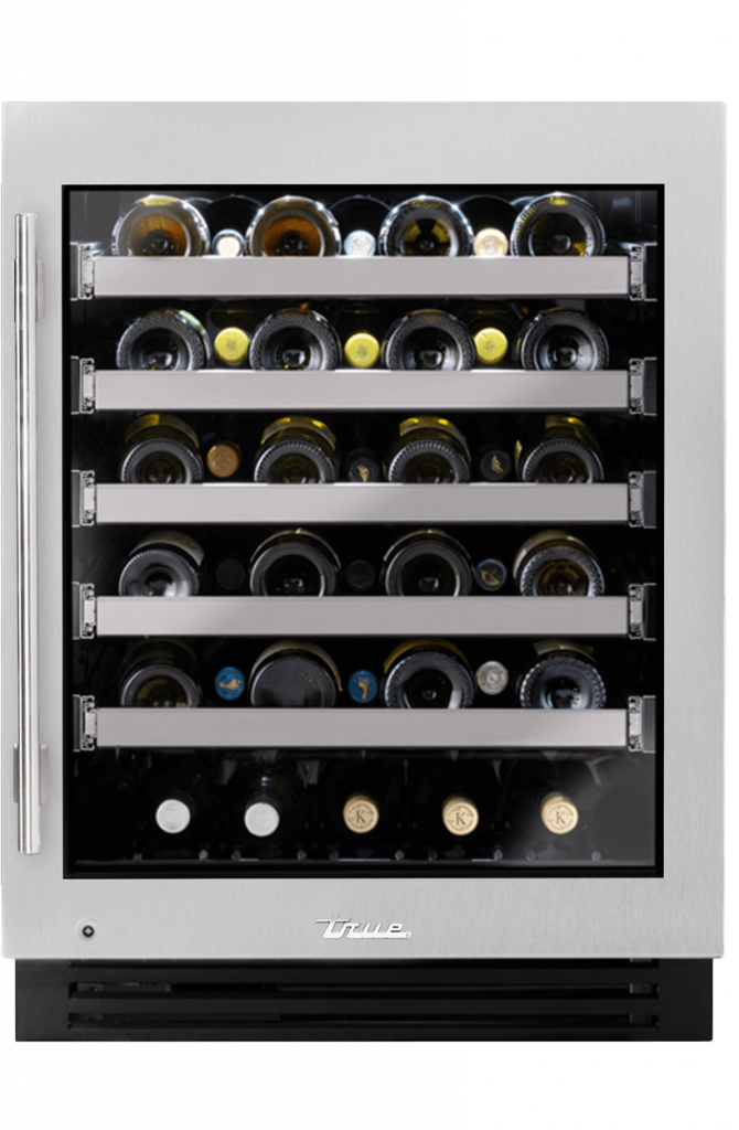 24″ ADA Height Wine Cabinet Stainless Glass TUWADA24RGAH05