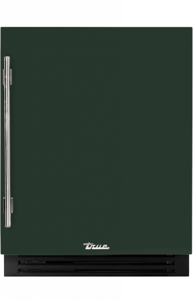 ADA Height Undercounter Wine Cabinet, Right Hinged, Emerald, Chrome Hardware TUWADA24RSA086H02