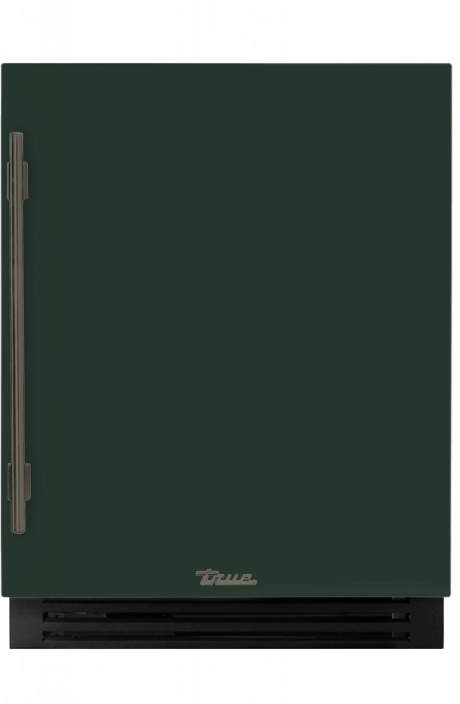 ADA Height Undercounter Wine Cabinet, Right Hinged, Emerald, Pewter Hardware TUWADA24RSA086H05