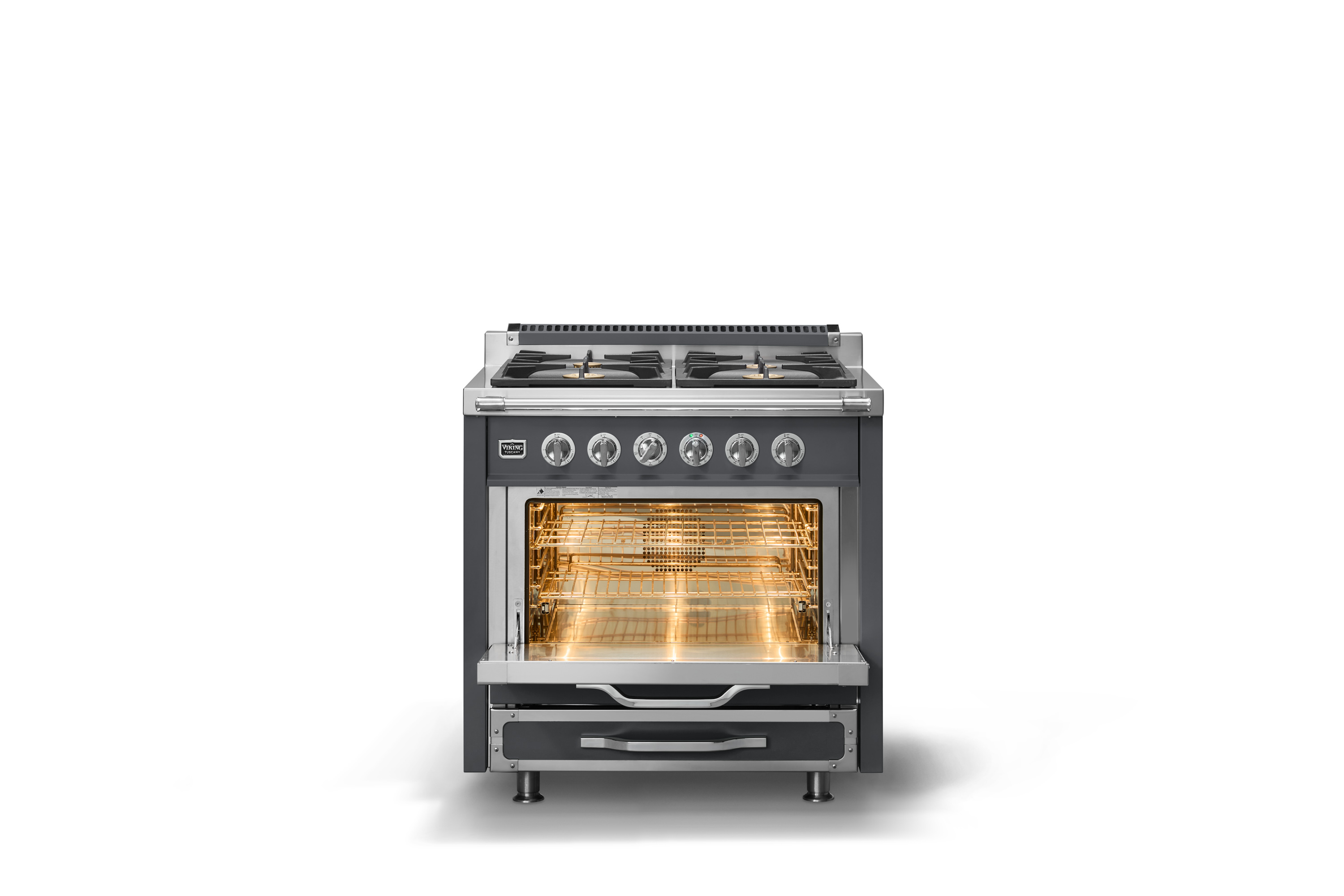 36"W. Tuscany Dual Fuel Range TVDR3614BCS