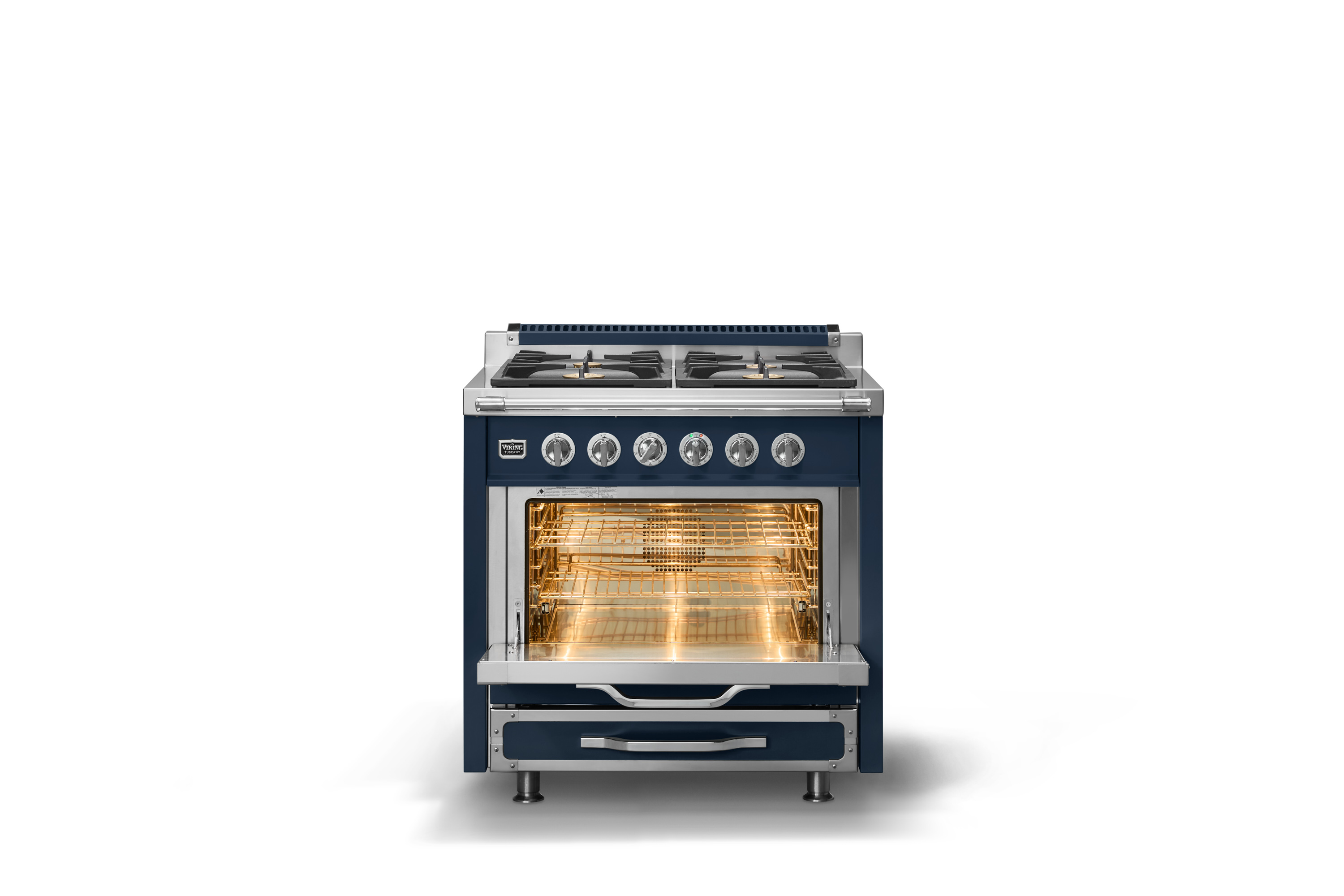 36"W. Tuscany Dual Fuel Range TVDR3614BSB
