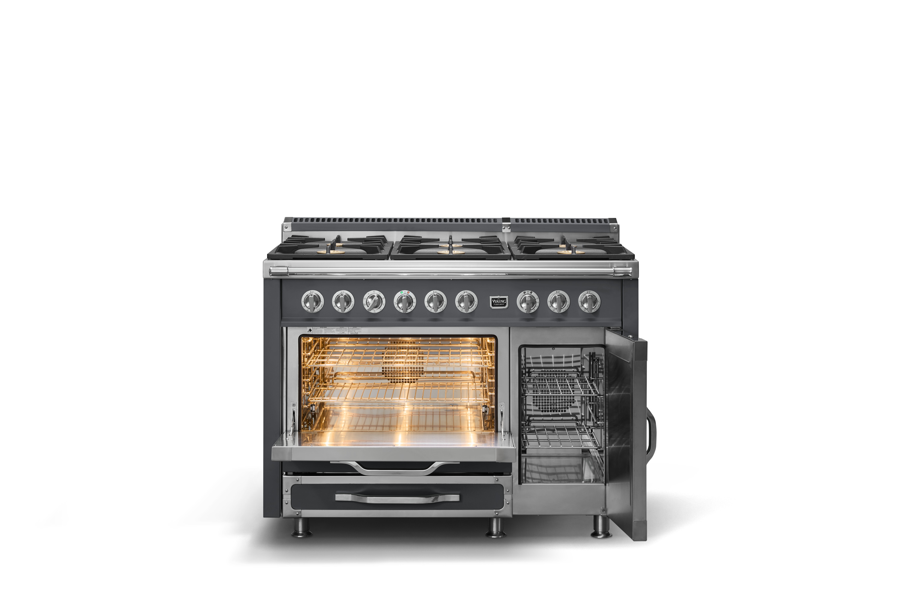 48"W. Tuscany Dual Fuel Range TVDR4816BCS