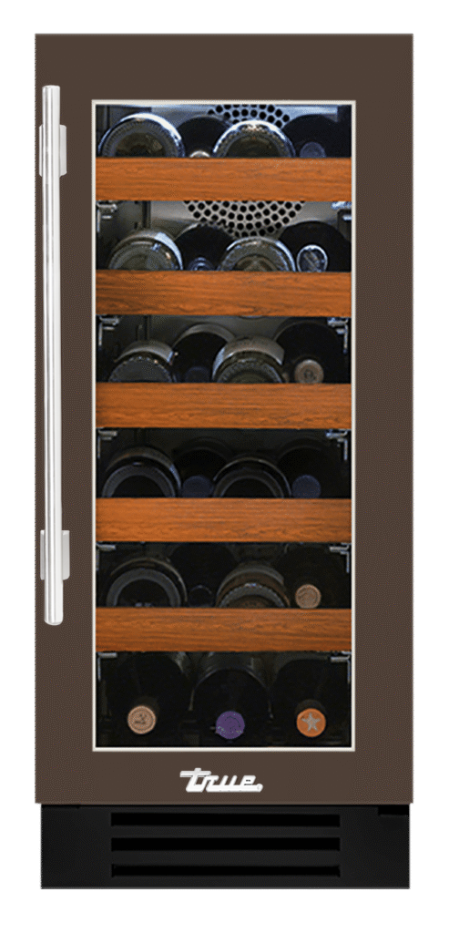 Undercounter Wine Cabinet, Right Hinged, Espresso, Chrome Hardware TWC15ROGCDSK305H02