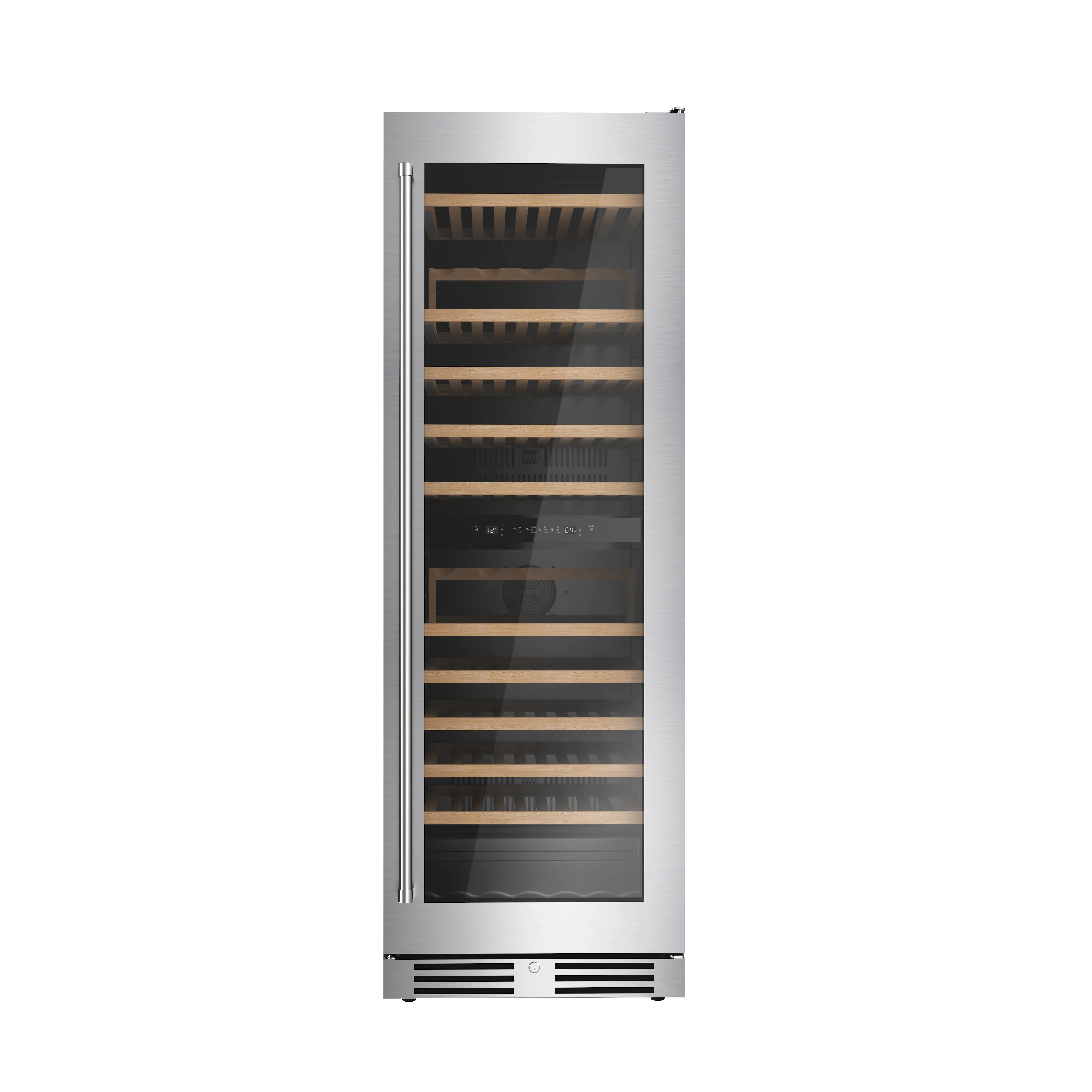 24 Inch Freestanding Dual Zone Wine Cellar, 115 Bottle Capacity Thor Kitchen TWC2470D