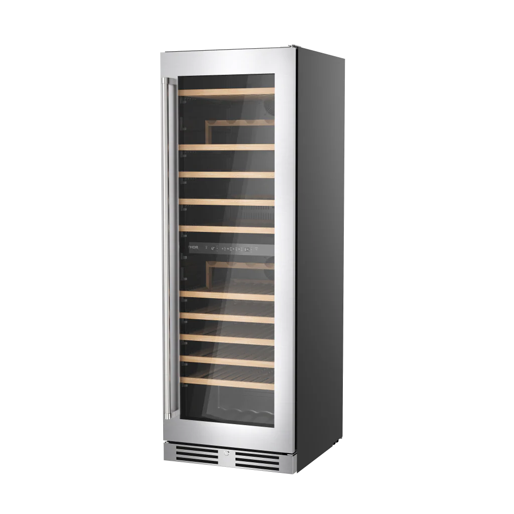 24 Inch Freestanding Dual Zone Wine Cellar, 115 Bottle Capacity Thor Kitchen TWC2470D