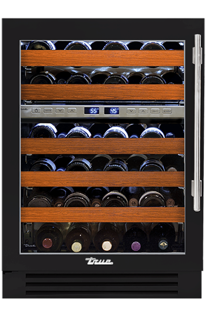 Undercounter Wine Cabinet, Left Hinged, Matte Black TWC24DZLOGCDSK027H04