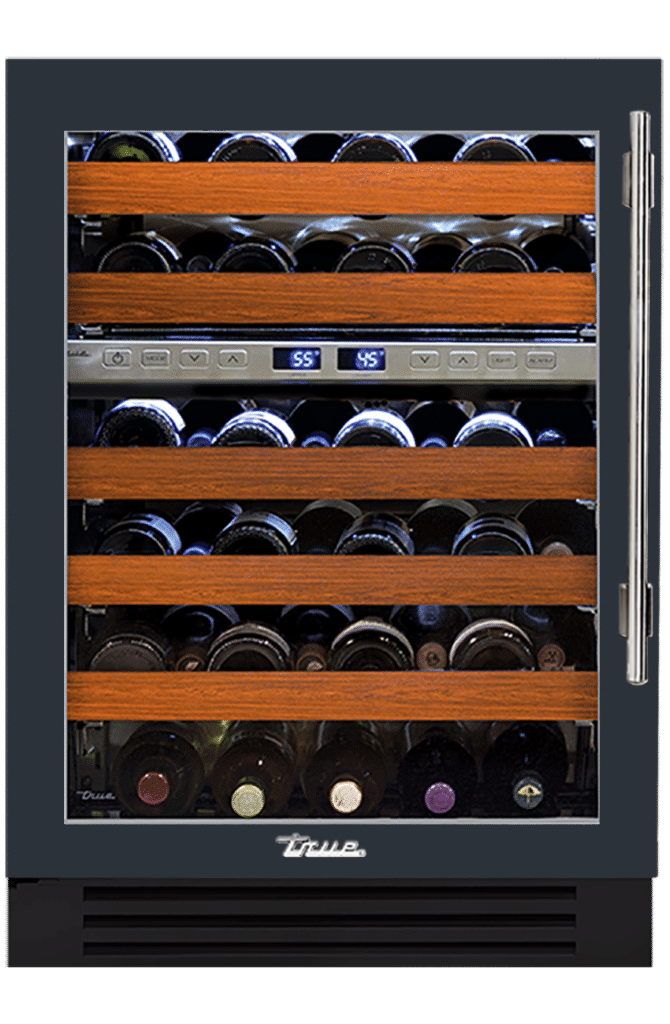 Undercounter Wine Cabinet, Left Hinged, Juniper, Chrome Hardware TWC24DZLOGCDSK104H02