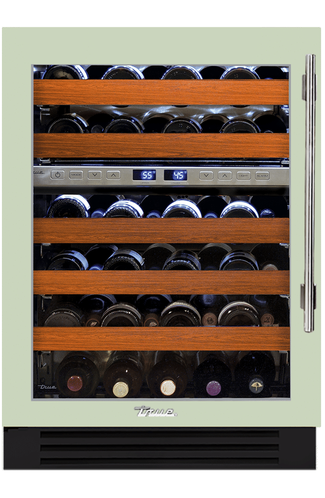 Undercounter Wine Cabinet, Left Hinged, Sage, Chrome Hardware TWC24DZLOGCDSK129H02