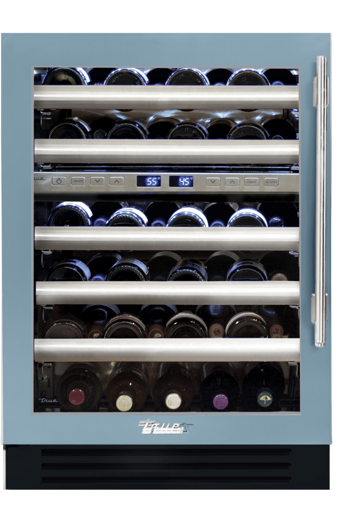 Undercounter Wine Cabinet, Left Hinged, Bluestone TWC24DZLOGCDSK152H04