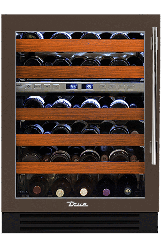 Undercounter Wine Cabinet, Left Hinged, Espresso, Chrome Hardware TWC24DZLOGCDSK305H02