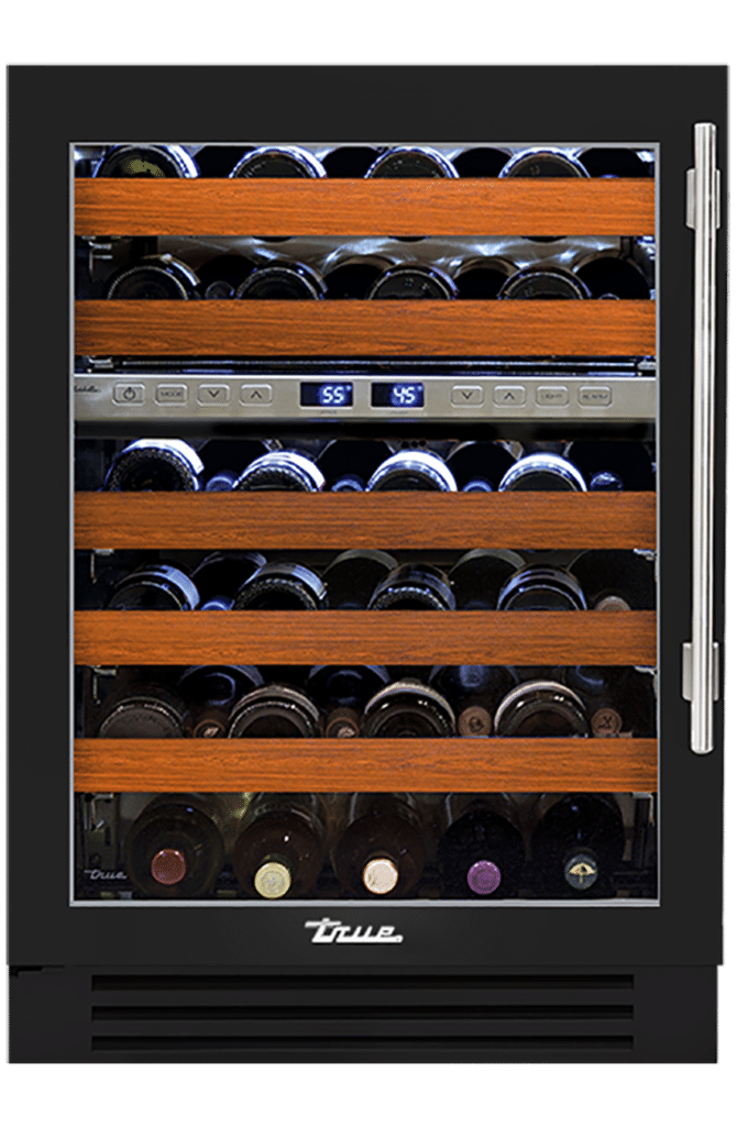 24″ Dual Zone Wine Cabinet Stainless Glass TWC24DZRSGC085H02