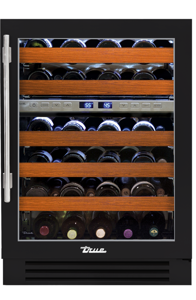 24″ Dual Zone Wine Cabinet Stainless Glass TWC24DZRSGC104H01