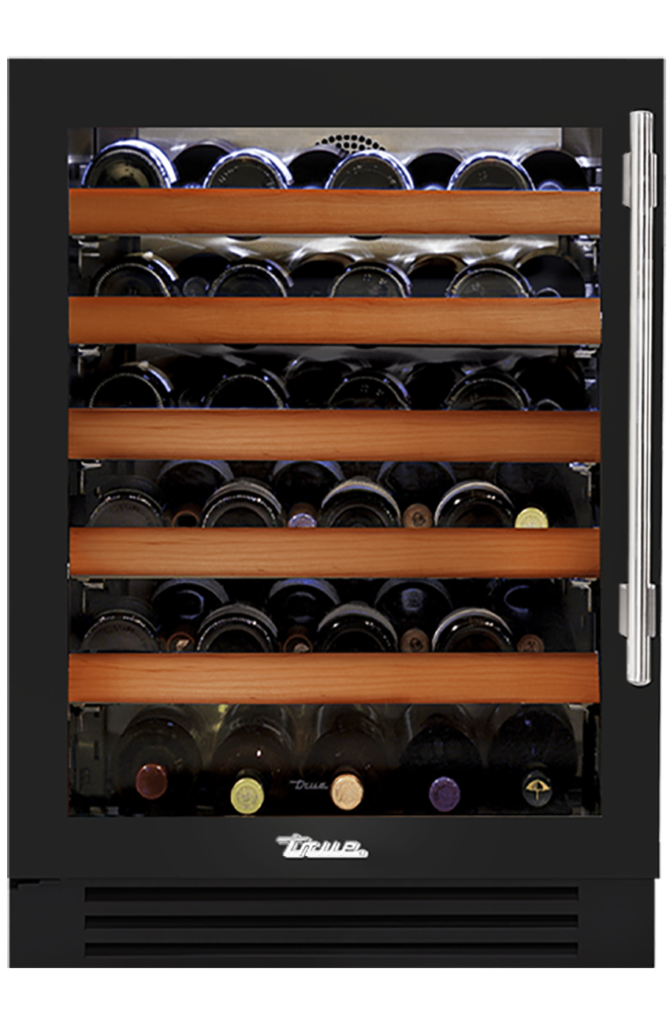 Undercounter Wine Cabinet, Left Hinged, Gloss Black TWC24LOGCDSK044H04
