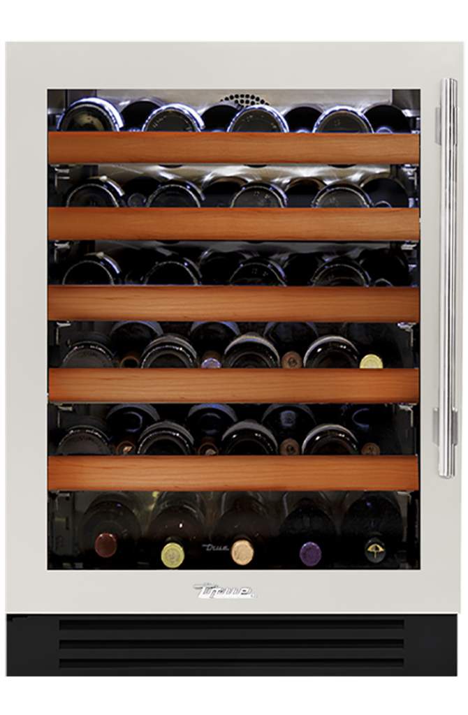 Undercounter Wine Cabinet, Left Hinged, Antique White TWC24LOGCDSK050H04