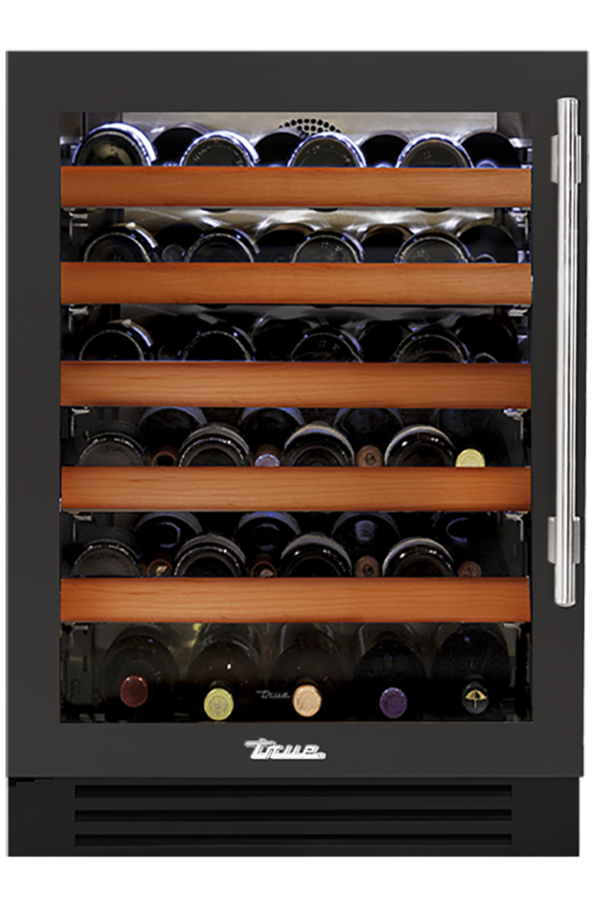 Undercounter Wine Cabinet, Left Hinged, Ultra Matte Black TWC24LOGCDSK085H04