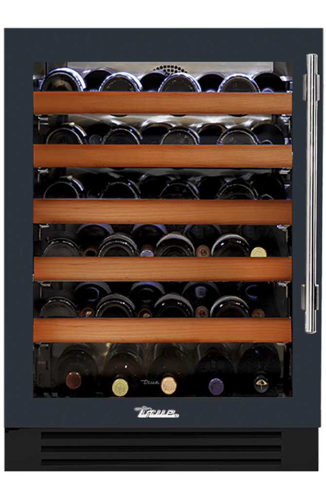 Undercounter Wine Cabinet, Left Hinged, Juniper, Chrome Hardware TWC24LOGCDSK104H02