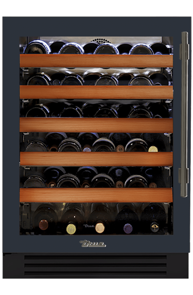 Undercounter Wine Cabinet, Left Hinged, Juniper, Pewter Hardware TWC24LOGCDSK104H05