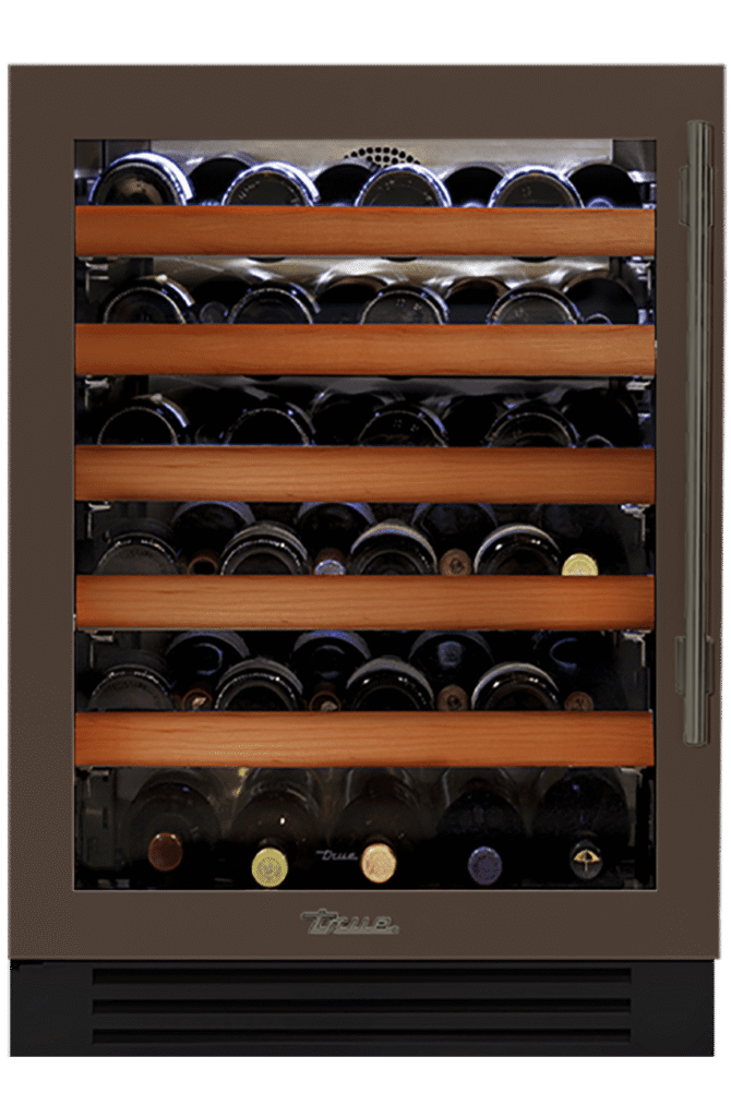 Undercounter Wine Cabinet, Left Hinged, Espresso, Pewter Hardware TWC24LOGCDSK305H05