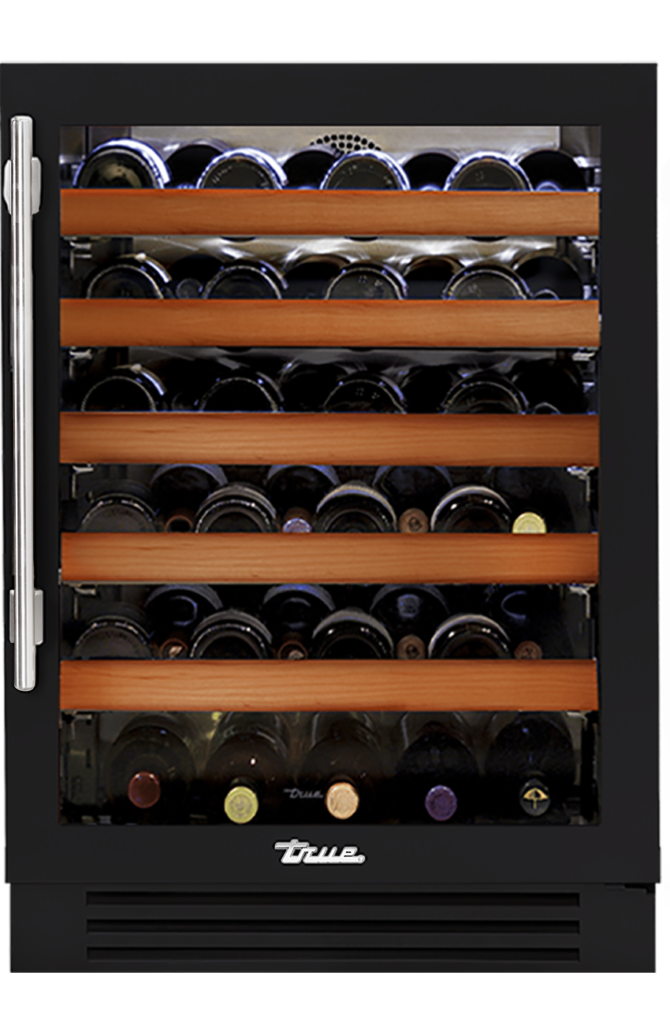 Undercounter Wine Cabinet, Right Hinged, Matte Black TWC24ROGCDSK027H04