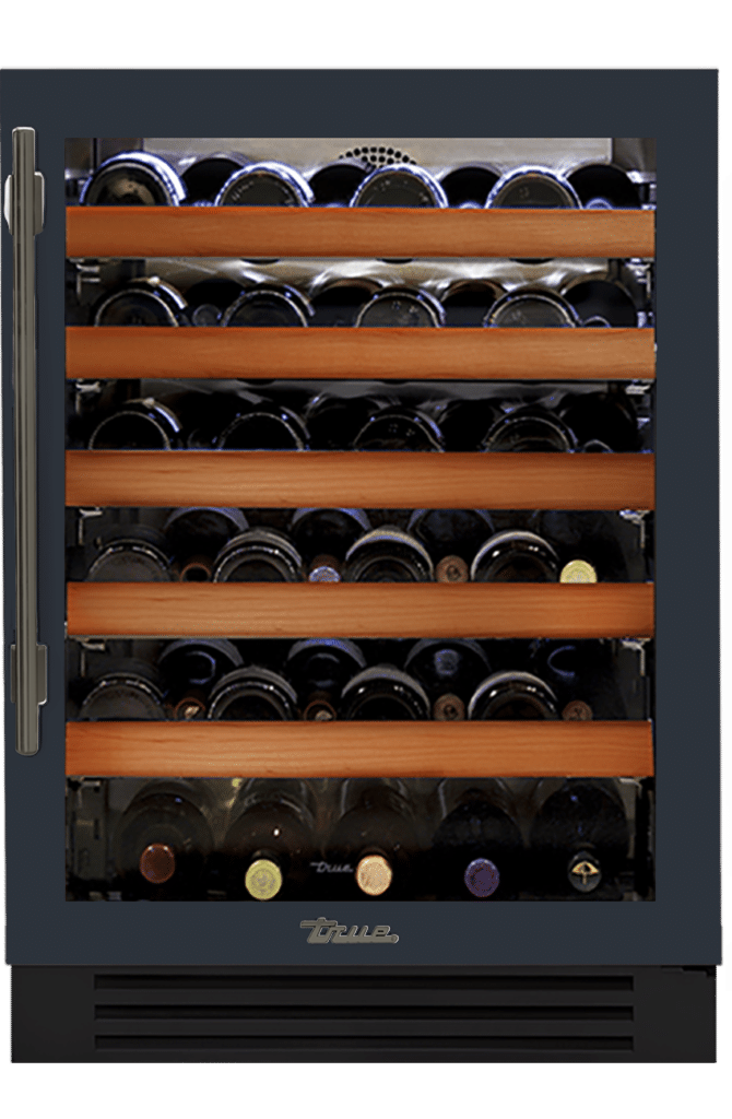 Undercounter Wine Cabinet, Right Hinged, Juniper, Pewter Hardware TWC24ROGCDSK104H05
