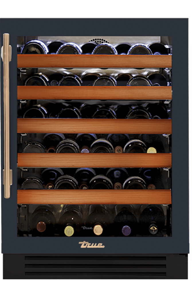 Undercounter Wine Cabinet, Right Hinged, Juniper, Gold Hardware TWC24ROGCDSK104H08