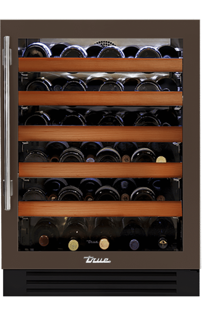 Undercounter Wine Cabinet, Right Hinged, Espresso, Chrome Hardware TWC24ROGCDSK305H02