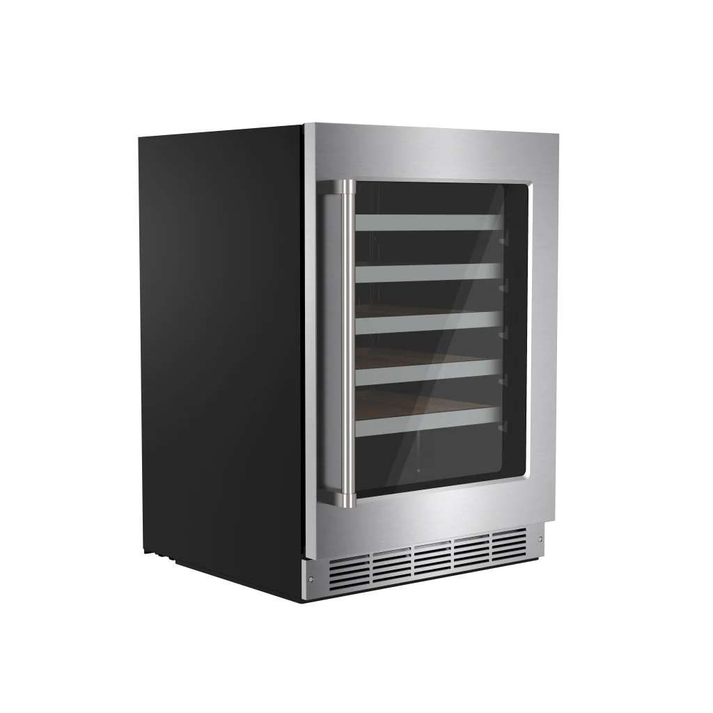 24 Inch Single Zone Wine Cooler, 46 Wine Bottle Capacity Thor Kitchen TWC24US