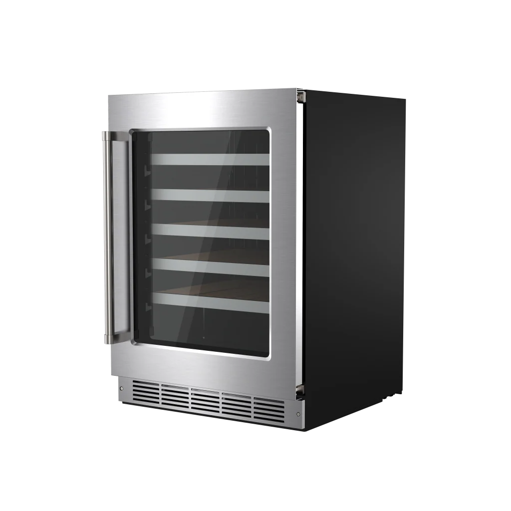 24 Inch Single Zone Wine Cooler, 46 Wine Bottle Capacity Thor Kitchen TWC24US