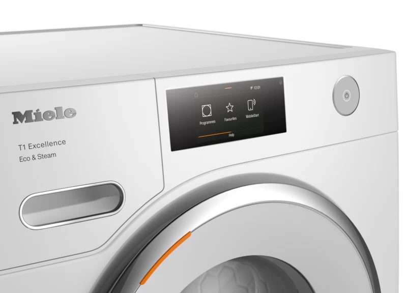 T1 Heat‑Pump Dryer: With Miele@home and SteamFinish for smart laundry care. TXR860WPECOSTEAM